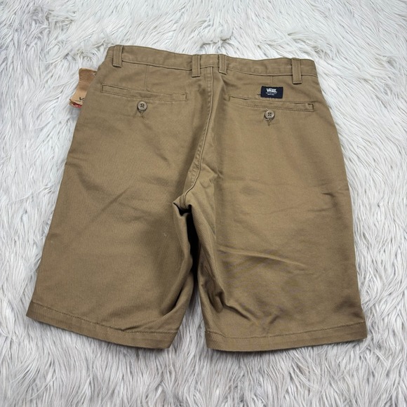 NWT Vans Men's 28 Brown Twill Chino Flat Front Shorts Skate Streetwear - Picture 6 of 6